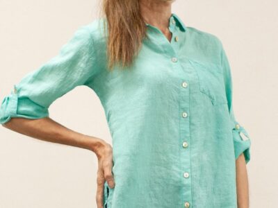 Kyre391 Brie Shirt Seaglass Front